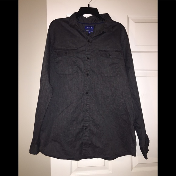 Dark denim button up - Picture 3 of 3